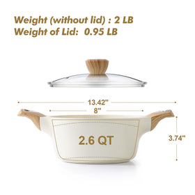 SENSARTE easy-clean stock pot supports quick hand washing