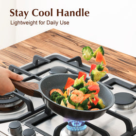 SENSARTE pan heats quickly and distributes heat evenly