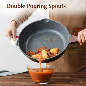 SENSARTE Swiss nonstick coating enables effortless release and quick cleanup.