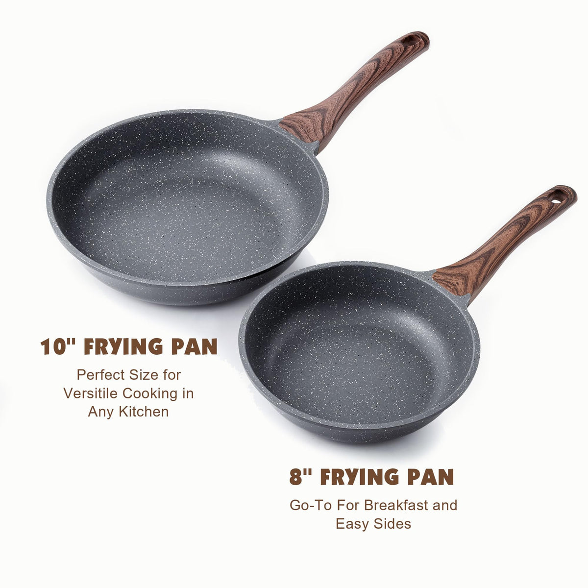SENSARTE pan available in 8 to 12.5 inch sizes