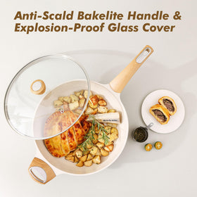 SENSARTE pan supports sautéing, searing, and more for versatile meals.