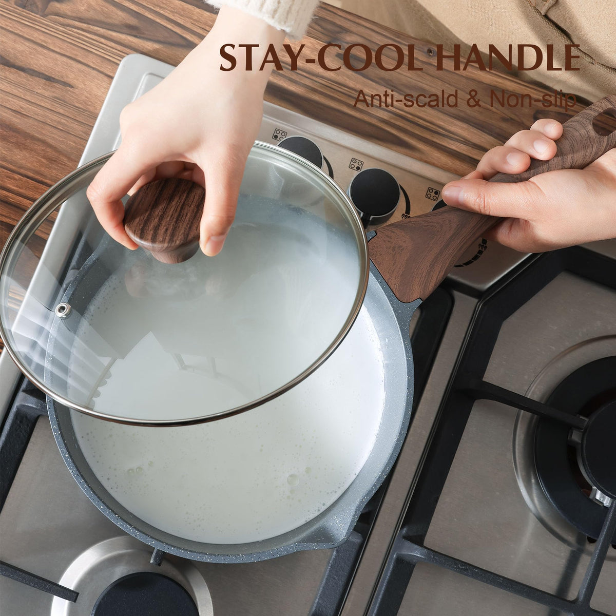 SENSARTE versatile pan ideal for noodles soups sauces oatmeal and grains