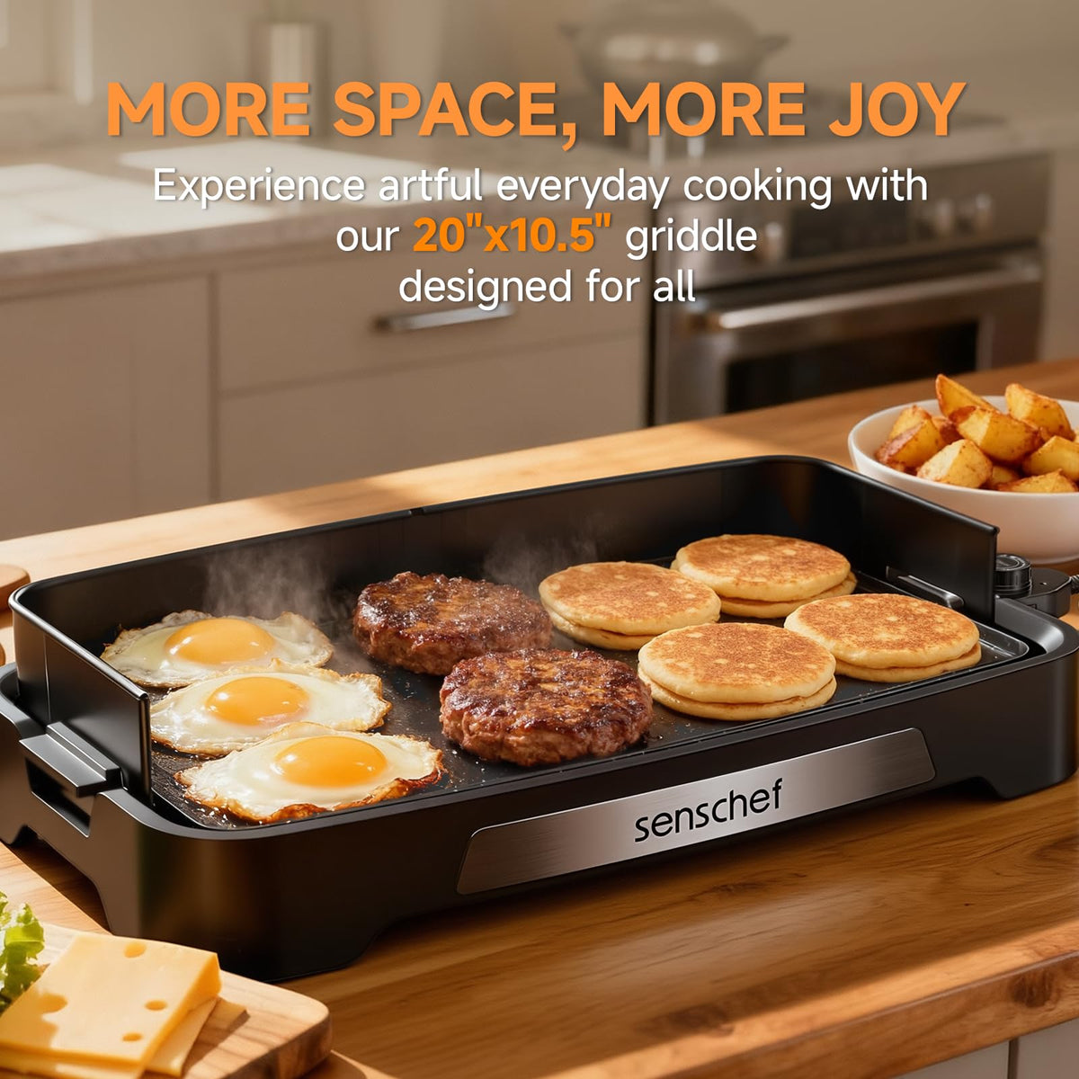SENSCHEF Cleansnap 1700W fast heating for quick meal prep