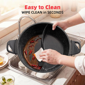 SENSCHEF TWIN 4ft cord provides flexible tabletop placement and easier setup