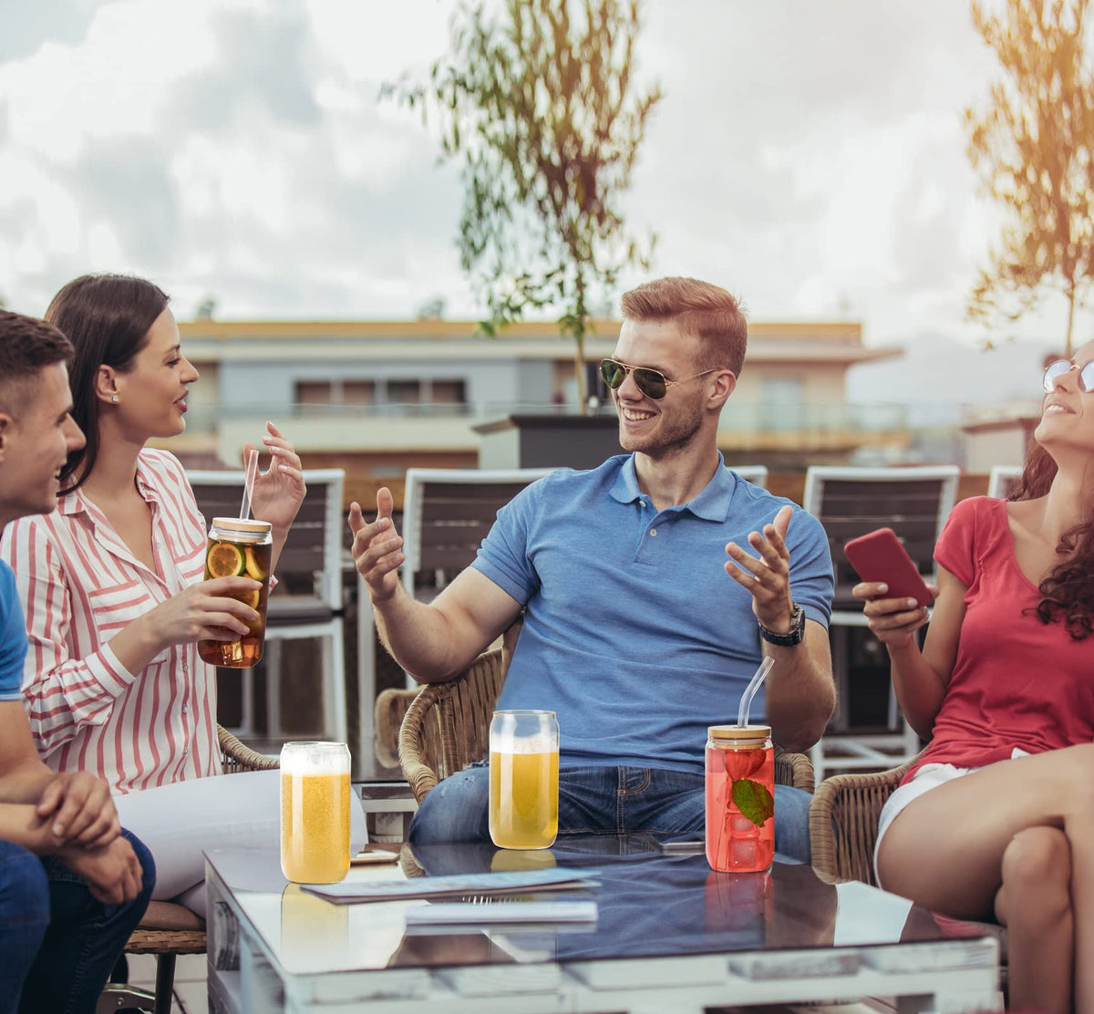 SENTVEND glasses withstand hot and cold drinks