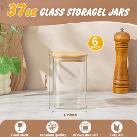 SENTVEND square airtight jar ideal for oats, coffee beans and snacks