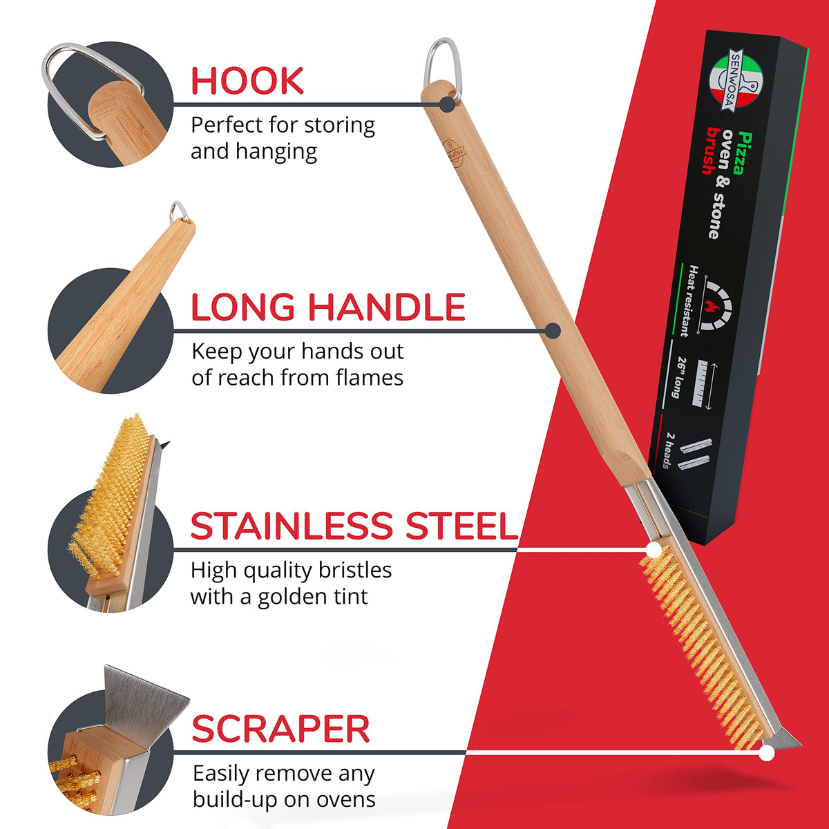 Senwosa safety-focused cleaning tool designed for heat-safe handling