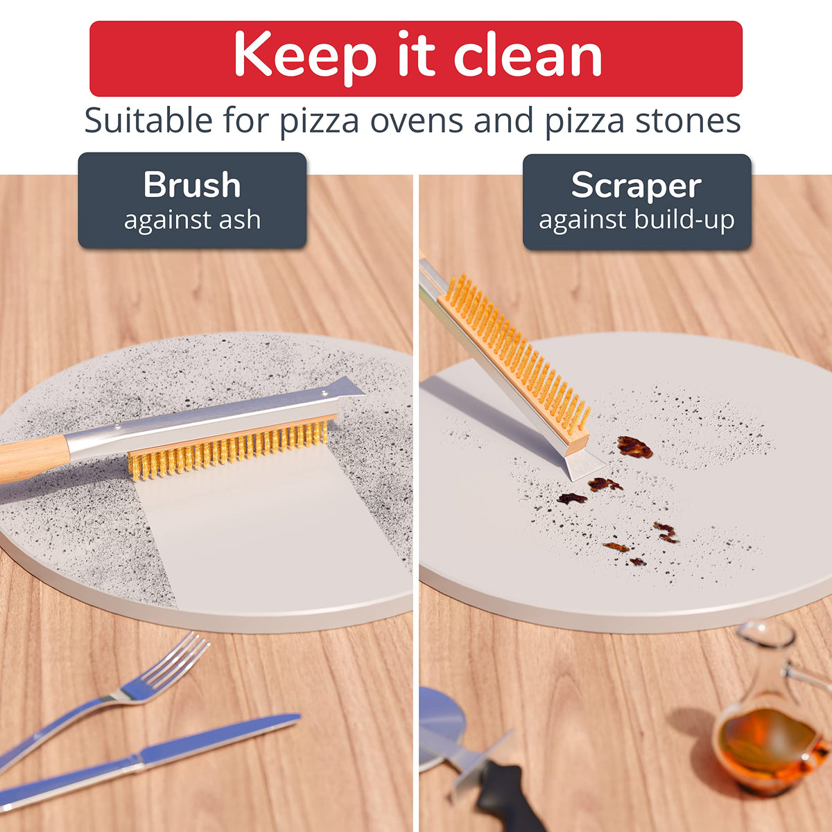Senwosa universal-fit brush suits multiple ovens for versatile cleaning.