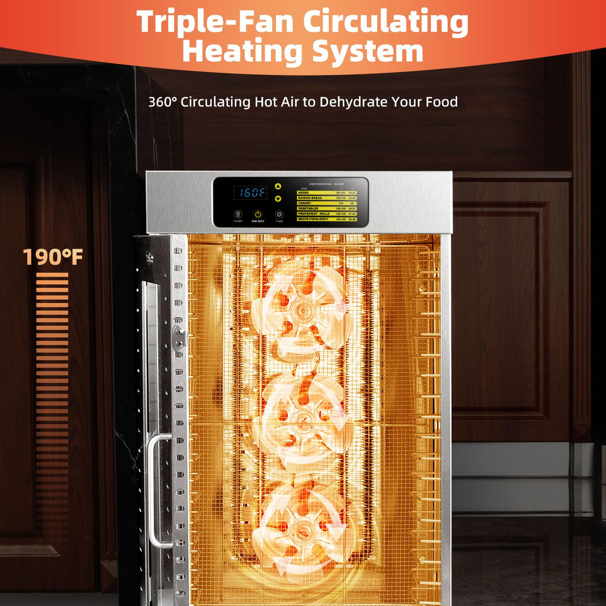 Septree jerky rack and hooks designed for meat drying in bulk