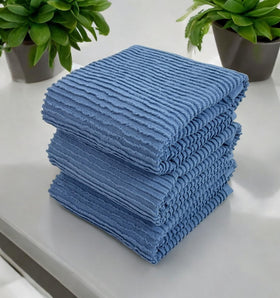 Serafina Home chambray towel with high absorbency for kitchen drying.