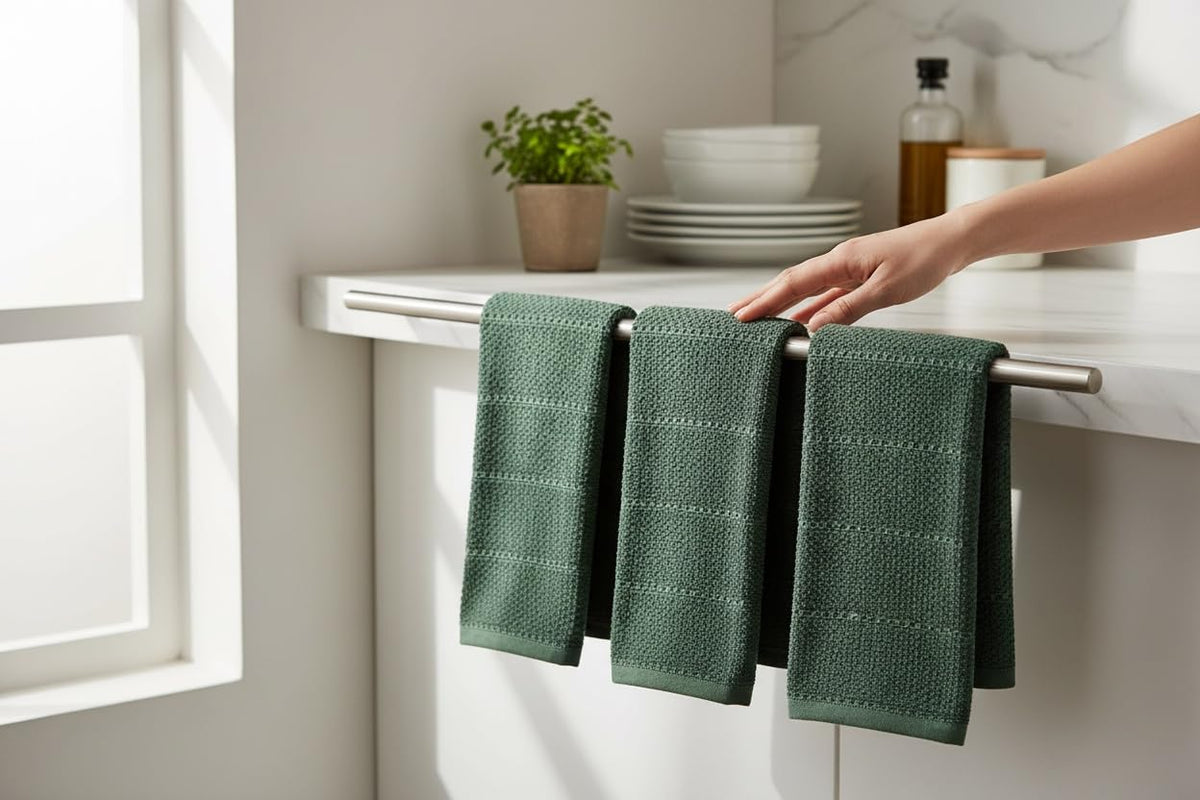 Serafina Home towel surface highlighting absorbency and touch