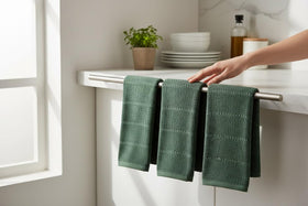 Serafina Home towel surface highlighting absorbency and touch
