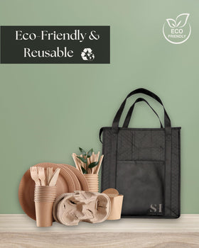 Serene Homes foldable grocery bags easy to store in your car