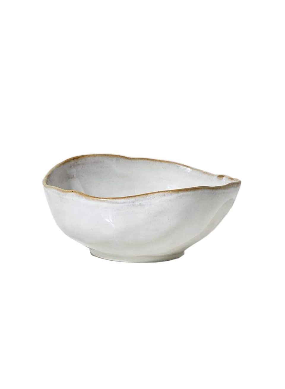 Serene Spaces Living small glazed ceramic bowl, 6-inch diameter, perfect for elegant shelf styling