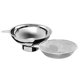 Serinar stainless-regular-mouth funnel for regular-mouth jars, durable and rust-free.