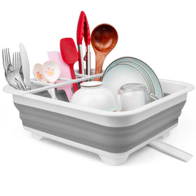 Seropy collapsible over-sink rack showing space-saving design for small kitchens