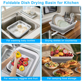 Seropy large-capacity drainer fits pots, pans, boards