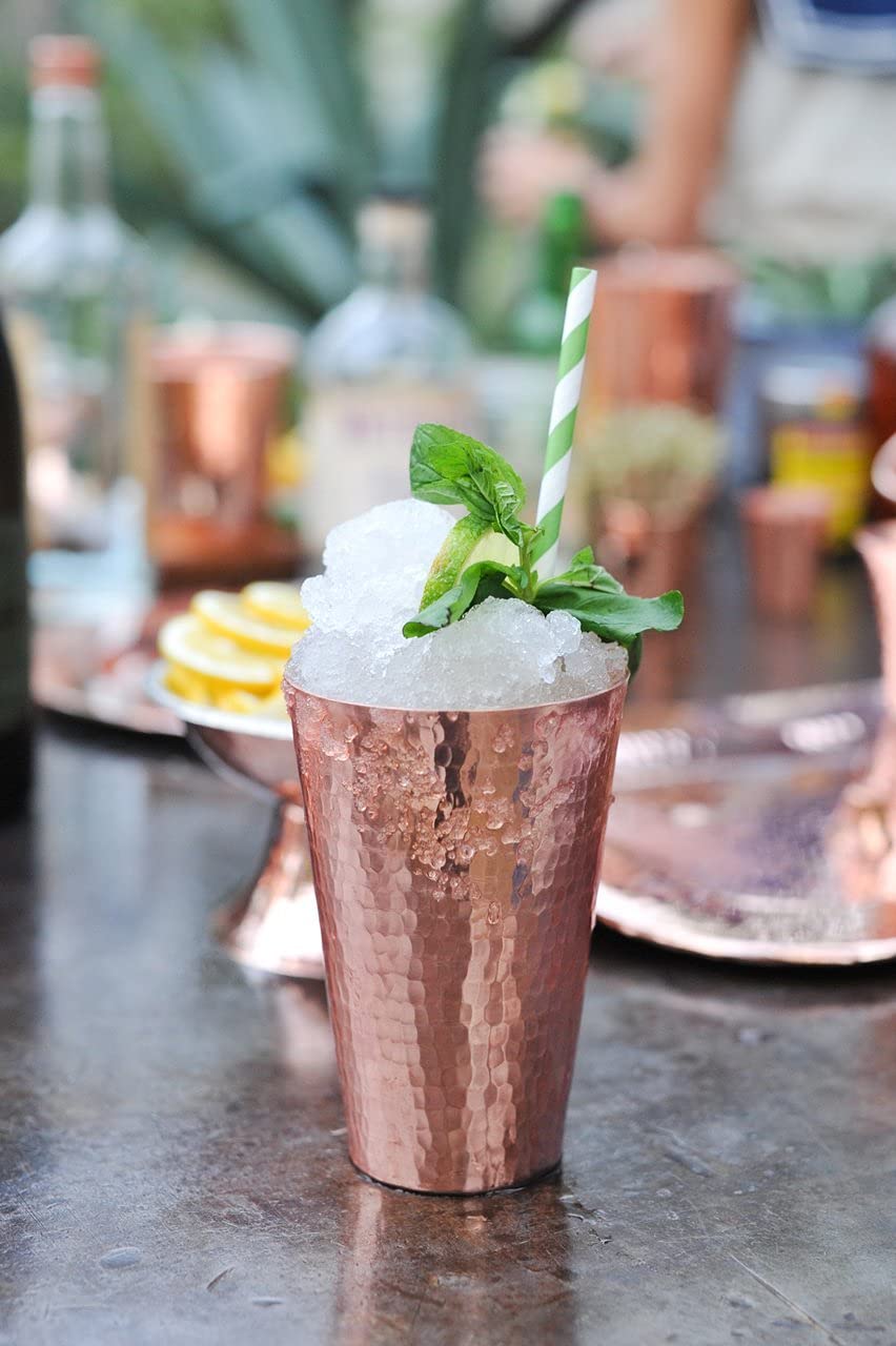 Sertodo 16oz Pure Copper Cup cocktails-scene highlights durable, stylish entertaining