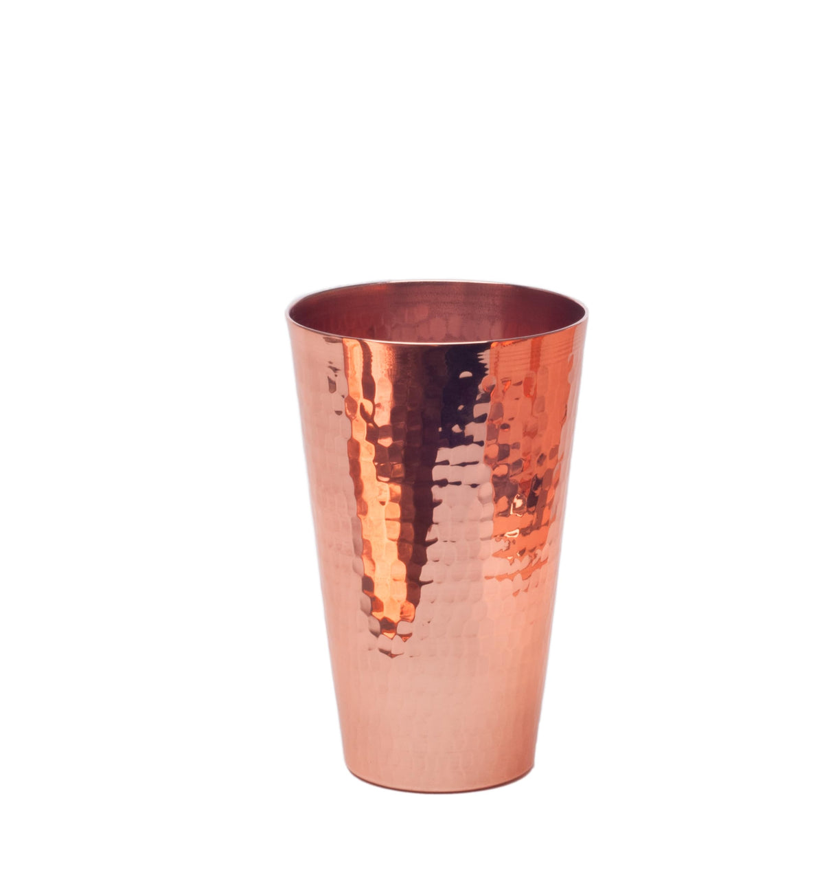 Sertodo 16oz Pure Copper Cup with hand-hammered finish for durable everyday use