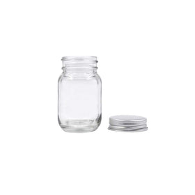 Sesyomr 2oz mason jar with aluminum lid for candies and spices.