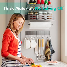 SETBAOO no-assembly magnetic organizer installs on any smooth surface in seconds.