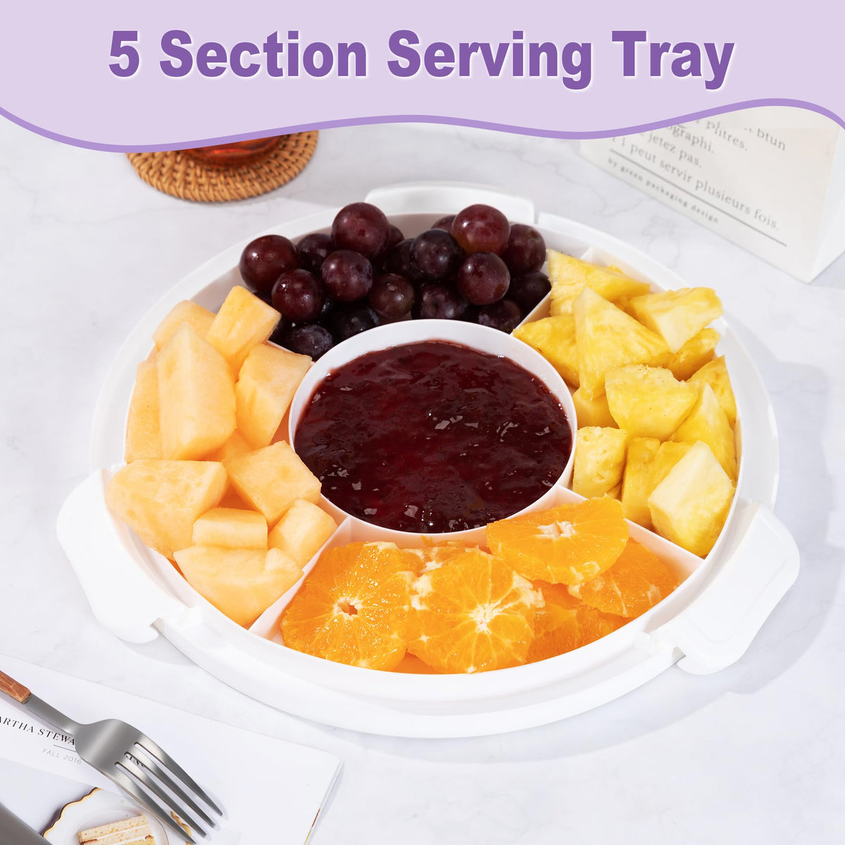 Setlux dishwasher safe and refrigerator safe for easy cleanup.