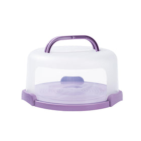 SETLUX round cake container with lid keeps treats fresh on the go.