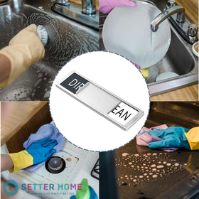 SETTER HOME Water-resistant-dishwasher-sign stays legible despite splashes.