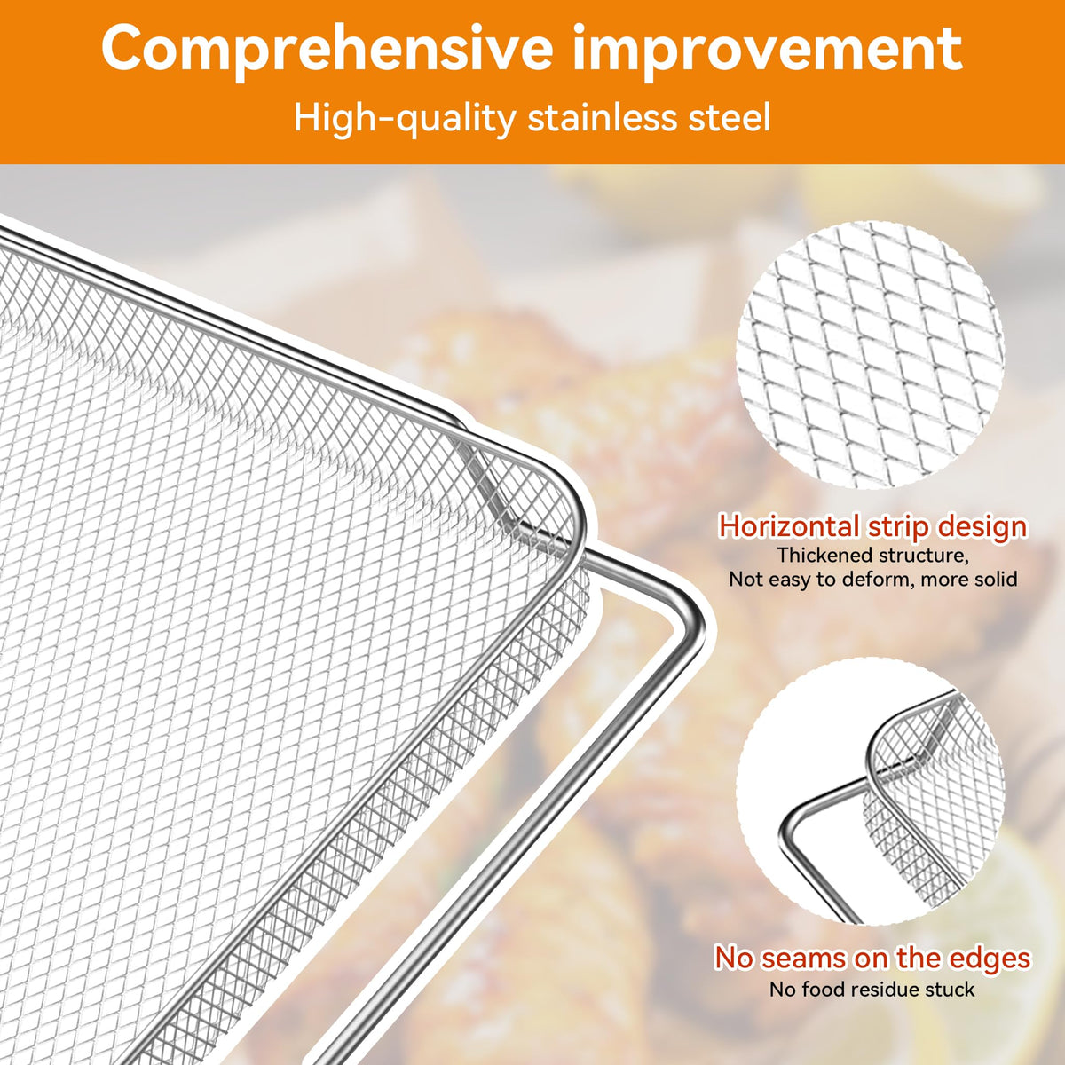 SettleDown Breville Pro mesh basket stackable design saves space when not in use