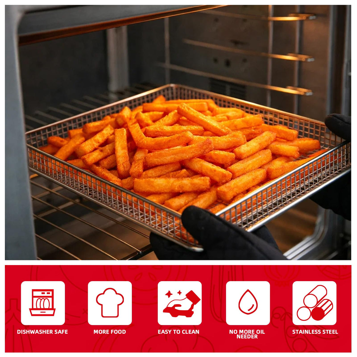 SettleDown perfect-fit tray for Cuisinart TOA-60 TOA-65 TOA-70 models.