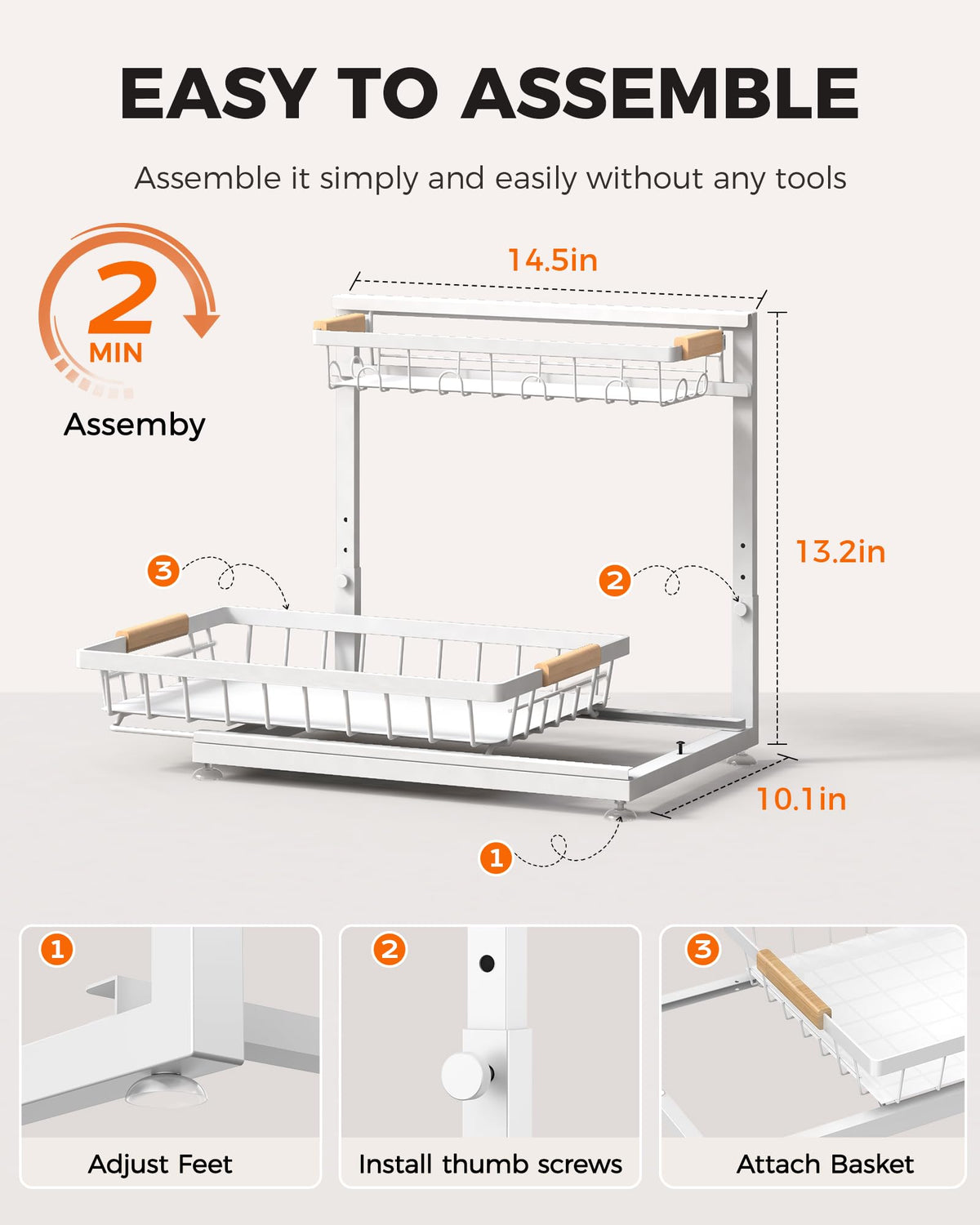 Sevenblue 24/7 customer service supports under-sink organization needs.