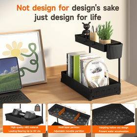 Sevenblue durable ABS construction resists water and rust for long-lasting organization.