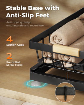 Sevenblue easy-install under-sink organizer with quick setup