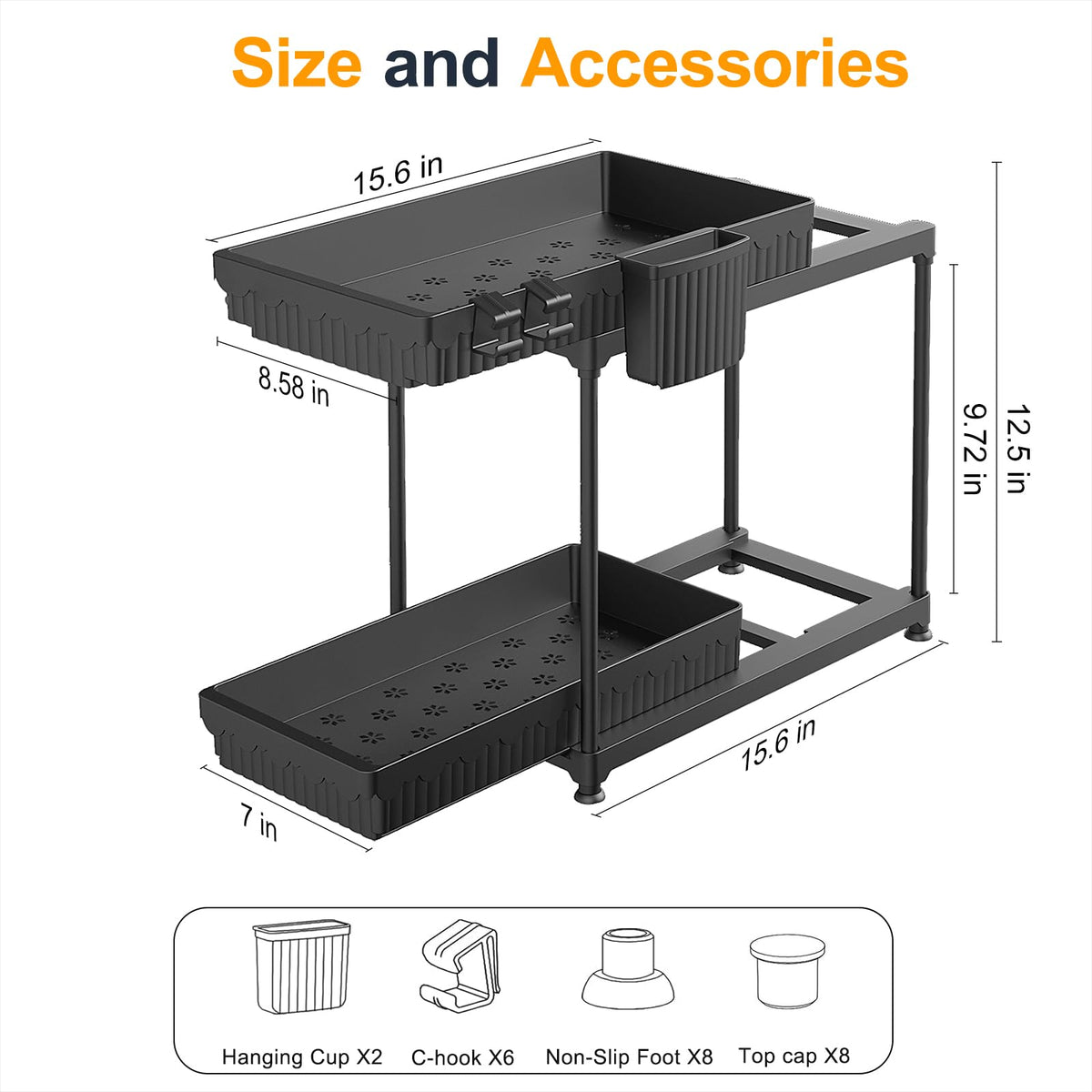 Sevenblue easy-install design requires no tools for quick setup under sinks.