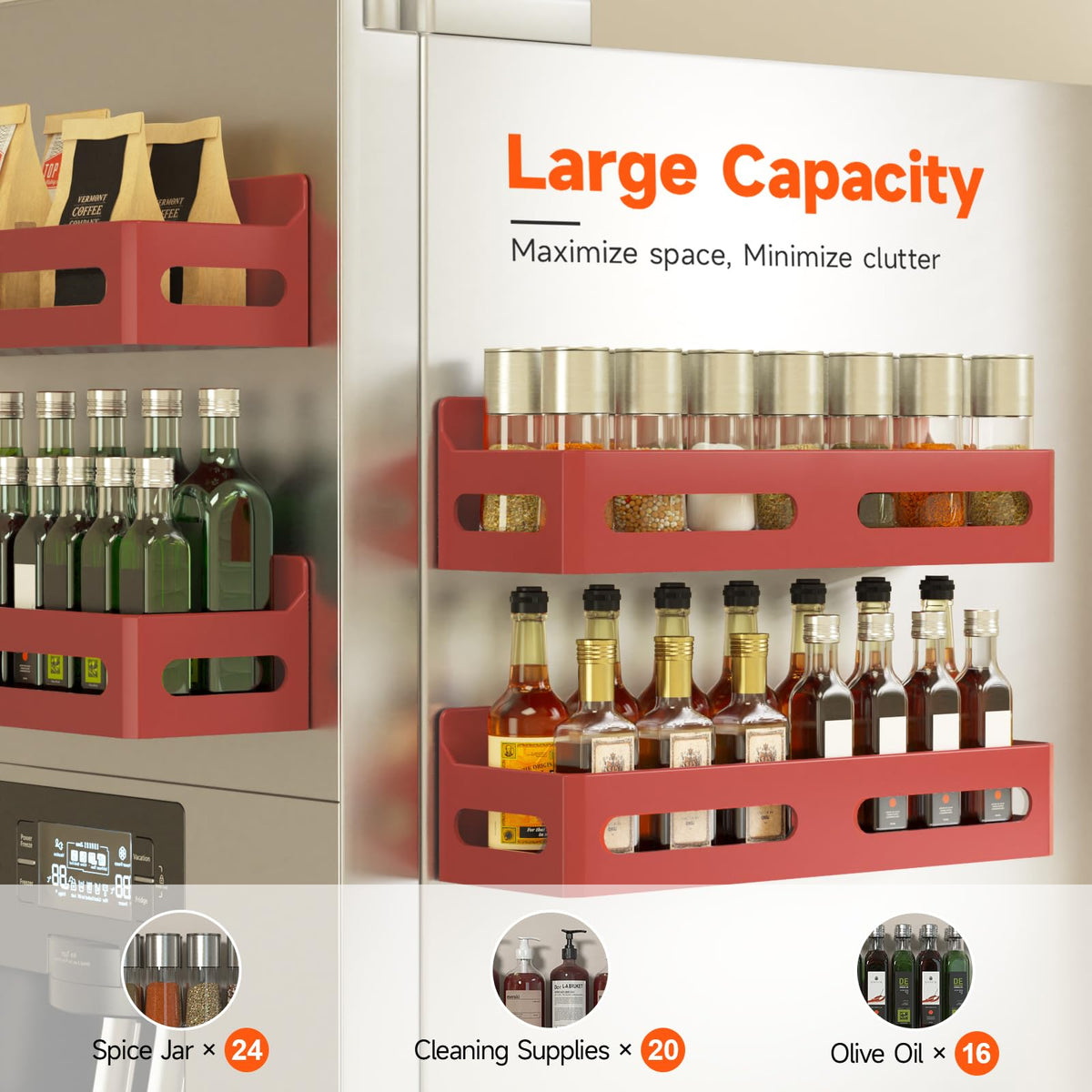 Sevenblue four-hooks add flexible storage for small tools and utensils.