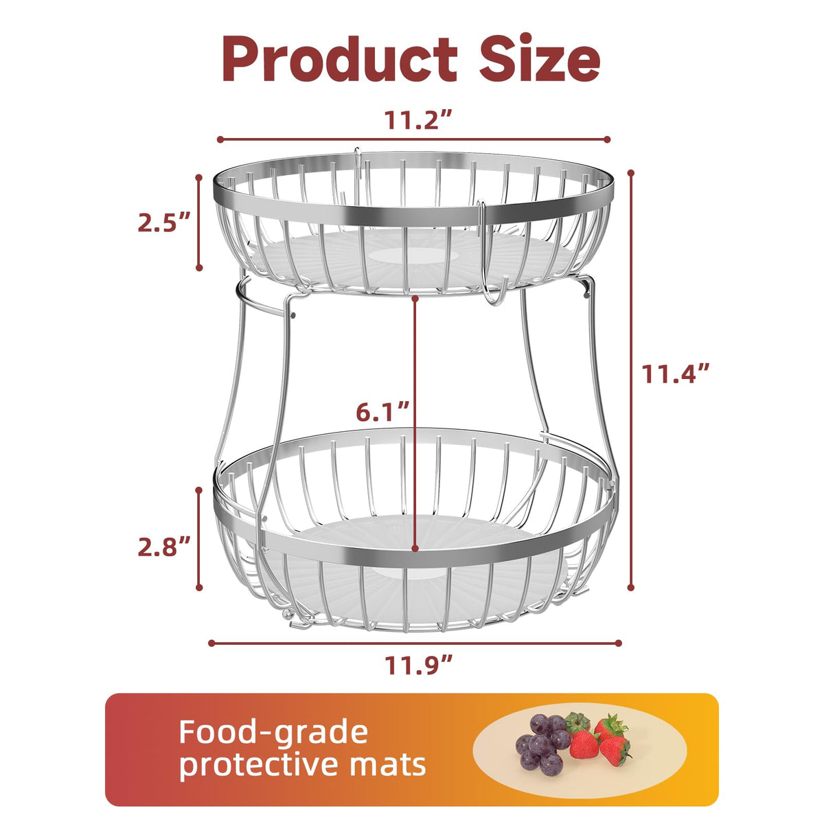 Sevenblue gift-ready fruit bowl filled with fresh produce.