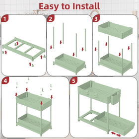 Sevenblue easy-assembly organizers come together in minutes without tools.