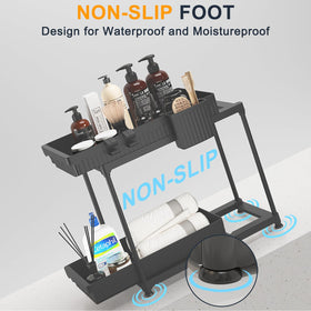 Sevenblue included accessories with hanging cups and hooks for flexible storage options.