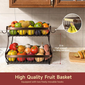 Sevenblue movable banana hanger for bruise-free bananas.