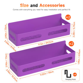 Sevenblue purple spice rack adds modern color and organization to kitchens