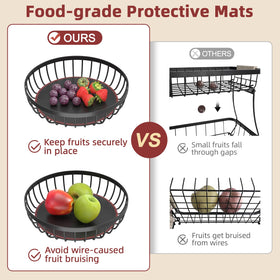 Sevenblue rustproof heavy-duty iron construction ensures durability on countertops.