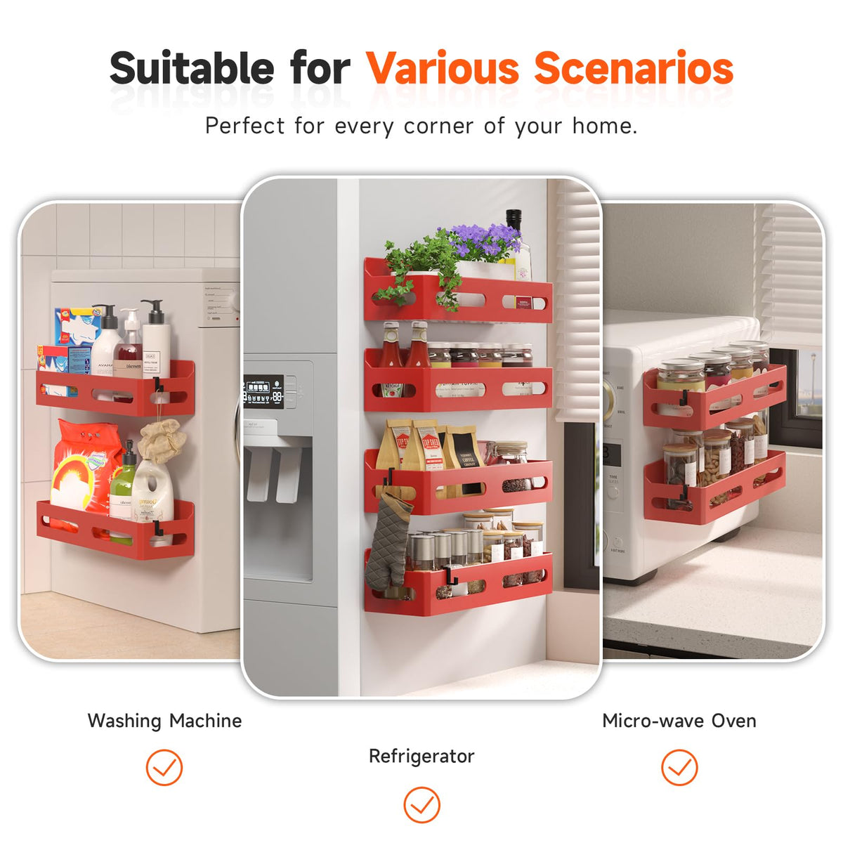 Sevenblue rustproof and waterproof design withstands spills and frequent cleaning.