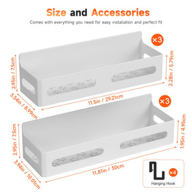 Sevenblue sleek white spice rack assembly complements any kitchen décor.