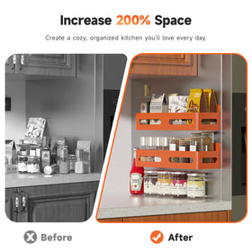 Sevenblue rack with four hooks adds space for utensils.