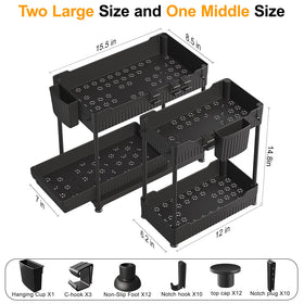 Easy, tool-free assembly with a quick setup guide for Sevenblue organizers.