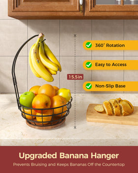 Sevenblue upgraded banana hanger provides strong support for bunches on a sturdy base