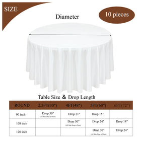Seveups hemmed seamless edges offer a neat, polished table appearance.