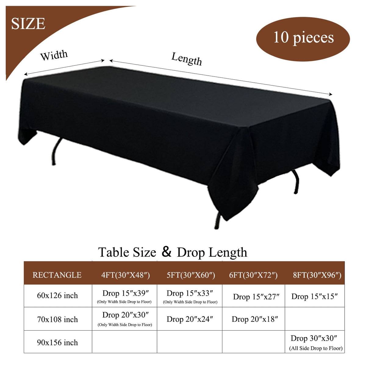 Close-up of Seveups polyester tablecloth fabric texture showing soft, durable material