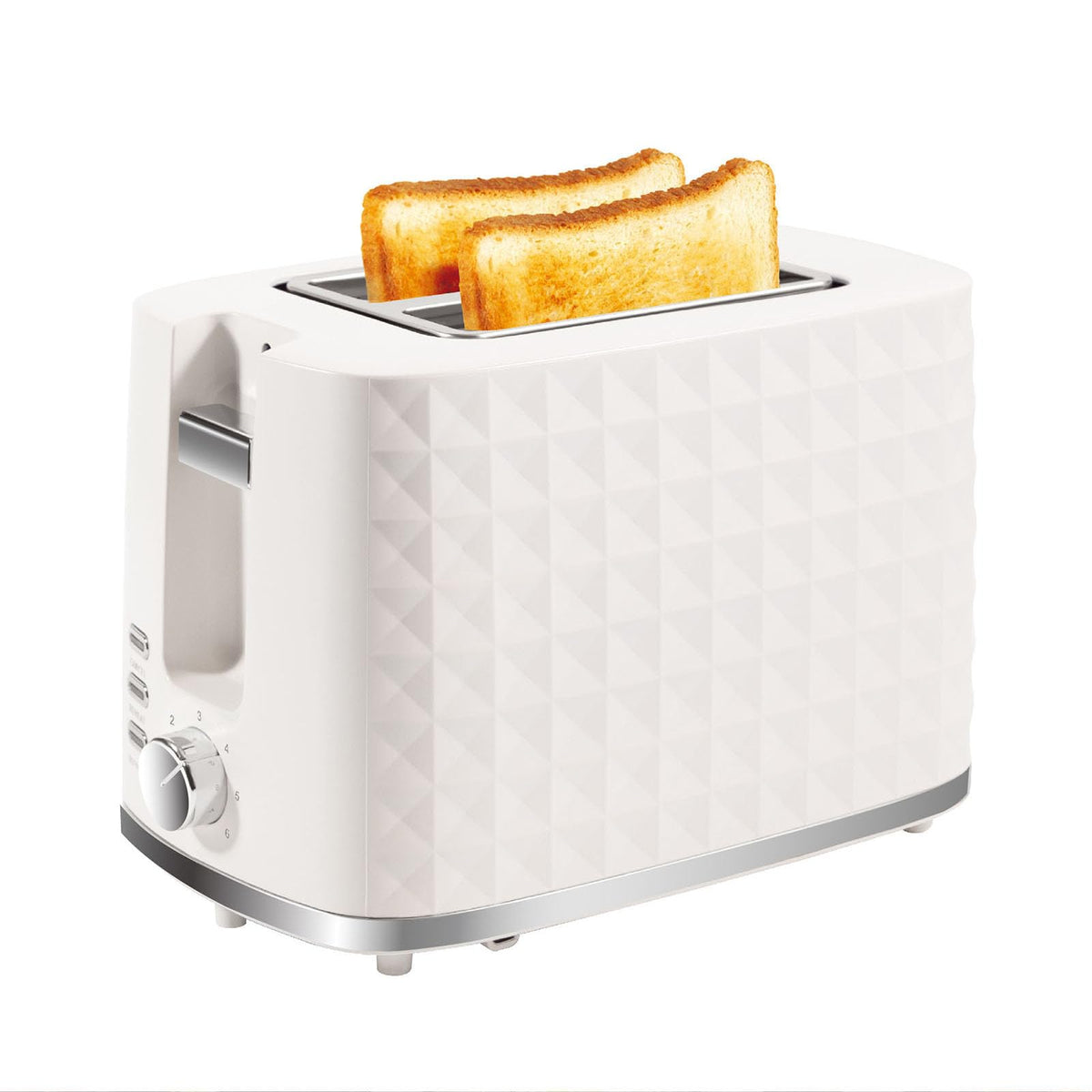 Seydere toaster 2-slices wide slot for thicker bread and bagels.