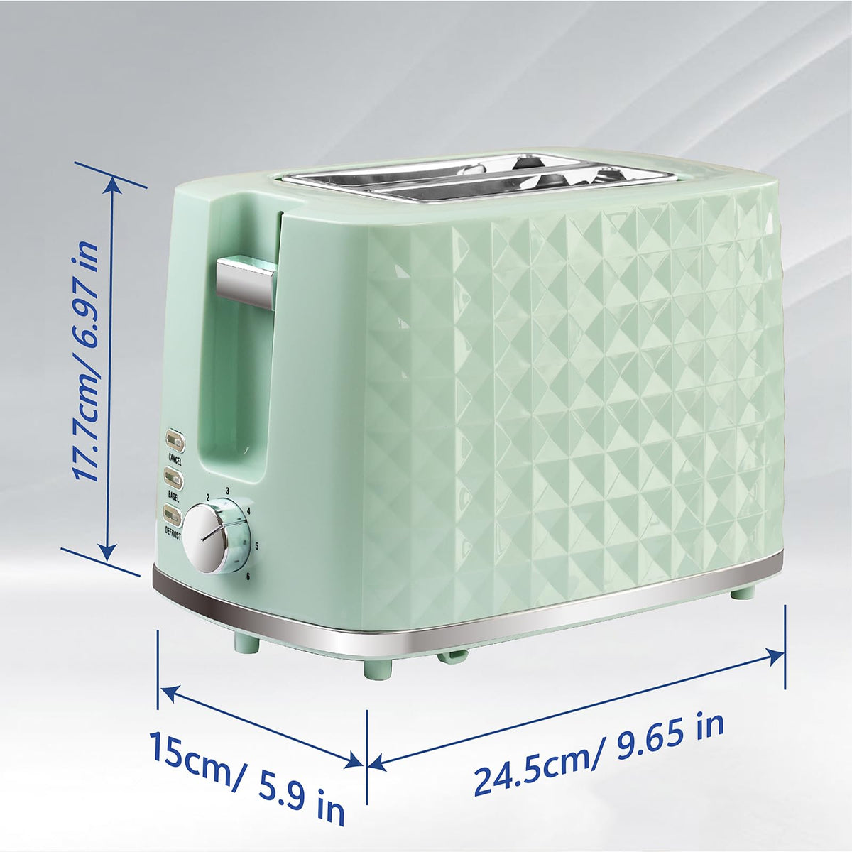Seydere six temperature settings offer precise browning control